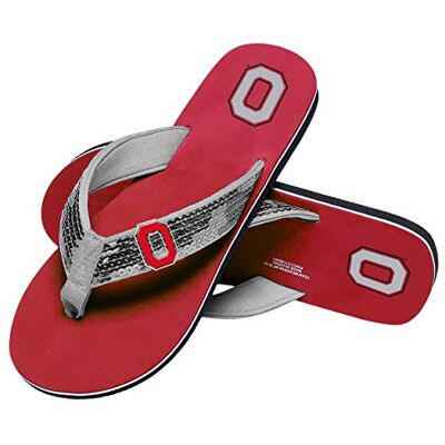 FOCO dam paljett flip-flop medium, Ohio State Buckeyes FOCO dam paljett flip-flop medium, Ohio State Buckeyes