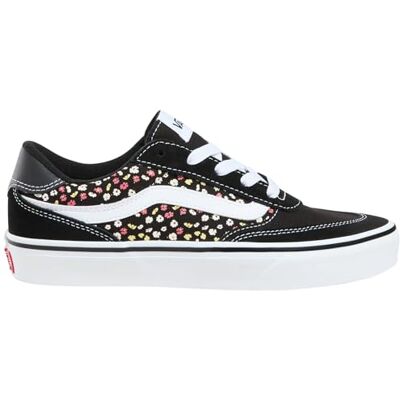 Vans Herr Brooklyn mocka träningsskor, svart/vit, Mocka och svart blommig, 34.5 EU Vans Herr Brooklyn mocka träningsskor, svart/vit, Mocka och svart blommig, 34.5 EU