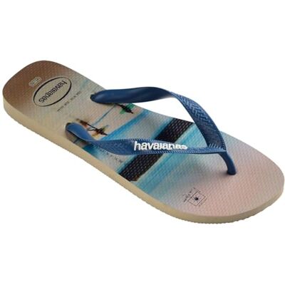 Havaianas Herr Hype Sandblå Bekväm Flip-Flop, Sandblå bekväm Havaianas Herr Hype Sandblå Bekväm Flip-Flop, Sandblå bekväm