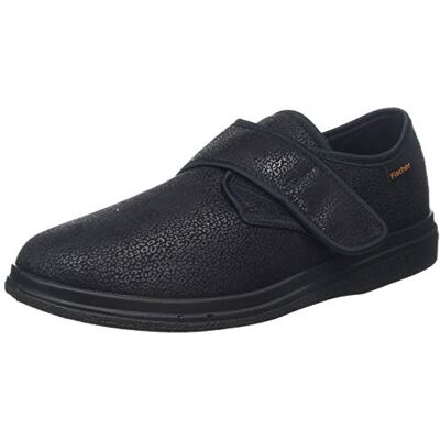Fischer Markenschuh Fischer unisex Ortho platta tofflor, Svart svart 222-38 EU Weit Fischer Markenschuh Fischer unisex Ortho platta tofflor, Svart svart 222-38 EU Weit