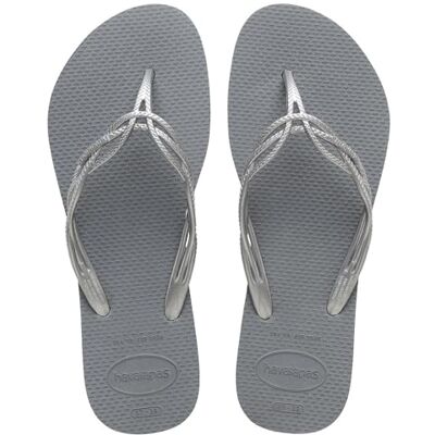 Havaianas dam Flash Sweet Flip Flop, stålgrå, 4.5/5 UK Havaianas dam Flash Sweet Flip Flop, stålgrå, 4.5/5 UK