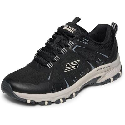 Skechers Dam Arch FIT Hillcrest sneakers, Svart Natural, 4.5 UK Skechers Dam Arch FIT Hillcrest sneakers, Svart Natural, 4.5 UK