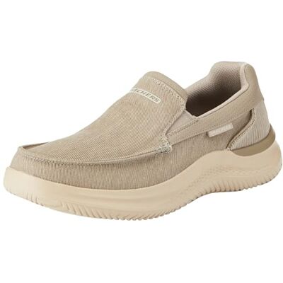 Skechers herr Hasting Slip-On, Taupe canvas, 42 EU Skechers herr Hasting Slip-On, Taupe canvas, 42 EU