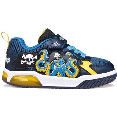 Geox J INEK Boy C sneakers, marinblå/gul, 25 EU Geox J INEK Boy C sneakers, marinblå/gul, 25 EU