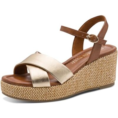 MARCO TOZZI dam 2–28397-42 sandaler, guld Comb, 37 EU MARCO TOZZI dam 2–28397-42 sandaler, guld Comb, 37 EU