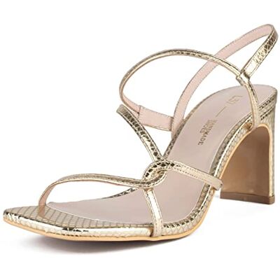 L37 HANDMADE SHOES Dam Waiting 4 The Sun Heeled Sandal, guld, 40 EU, Gold, 40 EU L37 HANDMADE SHOES Dam Waiting 4 The Sun Heeled Sandal, guld, 40 EU, Gold, 40 EU