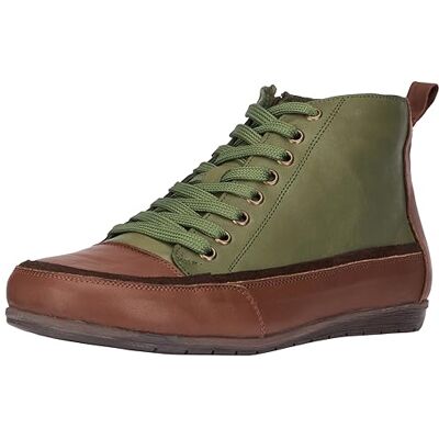 Andrea Conti Damsneakers med snörning, Oliv D brun, 36 EU Andrea Conti Damsneakers med snörning, Oliv D brun, 36 EU