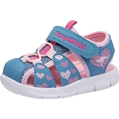 KangaROOS Unisex barn K-Tiffy sandal, Midnattsblå ros, 22 EU KangaROOS Unisex barn K-Tiffy sandal, Midnattsblå ros, 22 EU