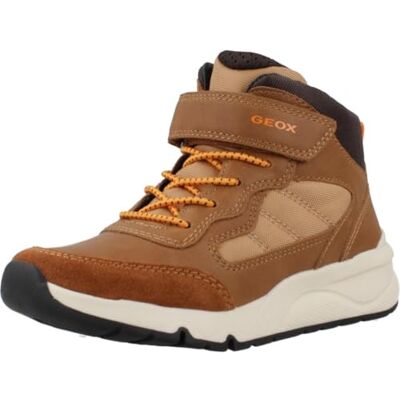 Geox Pojke Rooner Boy E Basket, Brun, 24 EU Geox Pojke Rooner Boy E Basket, Brun, 24 EU