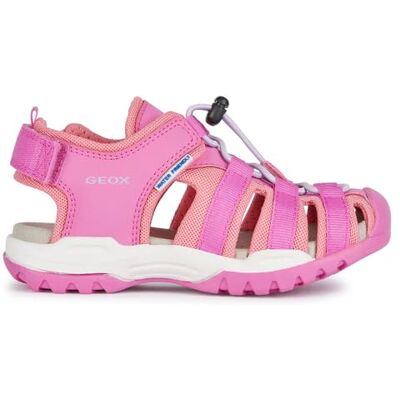 Geox Damer J Borealis Girl B stängda sandaler med kilklack, Fuchsia LT Coral, 38 EU Geox Damer J Borealis Girl B stängda sandaler med kilklack, Fuchsia LT Coral, 38 EU