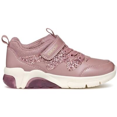 Geox J Fadinlight Girl D, flickor sneakers, Gammal rosa, 37 EU Geox J Fadinlight Girl D, flickor sneakers, Gammal rosa, 37 EU