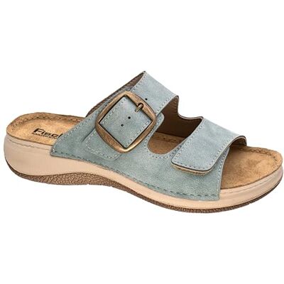 Fischer Markenschuh Fischer tofflor för kvinnor 566072, storlek:37 EU, Färg:Blå Fischer Markenschuh Fischer tofflor för kvinnor 566072, storlek:37 EU, Färg:Blå
