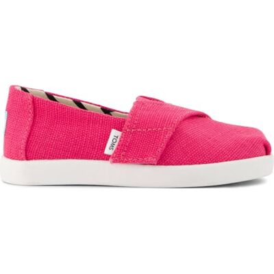TOMS Alpargata Classic Slip-On Espadrille, Fuchsia Heritage Canvas, 7 UK barn, Fuchsia arv kanvas, 7 UK Child TOMS Alpargata Classic Slip-On Espadrille, Fuchsia Heritage Canvas, 7 UK barn, Fuchsia arv kanvas, 7 UK Child