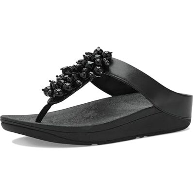 Fitflop FINO Bead-Cluster Toe-Post damsandaler, svart, 7 UK, Svart, 41 EU Fitflop FINO Bead-Cluster Toe-Post damsandaler, svart, 7 UK, Svart, 41 EU