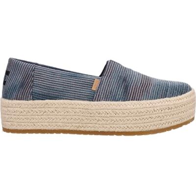 TOMS Valencia Loafer för kvinnor, Navy Novelty Denim, 3 UK, Marinblå nyhet denim, 35.5 EU TOMS Valencia Loafer för kvinnor, Navy Novelty Denim, 3 UK, Marinblå nyhet denim, 35.5 EU