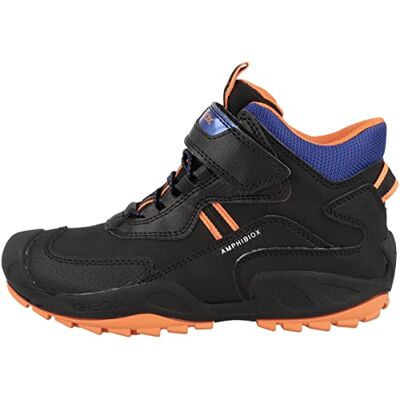 Geox Pojkar J New Savage Boy B A sneakers, Svart orange, 25 EU Geox Pojkar J New Savage Boy B A sneakers, Svart orange, 25 EU