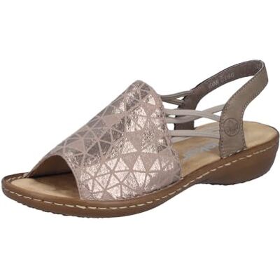 Rieker 608d1, ankelrem sandaler, dam, beige, 36 EU Rieker 608d1, ankelrem sandaler, dam, beige, 36 EU