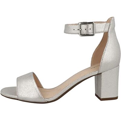 Clarks Deva Mae dam Pump Ankelrem, Silver metallic, 37 EU Clarks Deva Mae dam Pump Ankelrem, Silver metallic, 37 EU