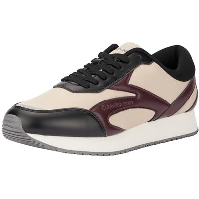 Calvin jeans herr retro löpare flerskikts YM0YM01117 sneakers, beige (äggskal/bitterchoklad) 10,5 UK, Beige äggskal bitter choklad, 43 EU Calvin jeans herr retro löpare flerskikts YM0YM01117 sneakers, beige (äggskal/bitterchoklad) 10,5 UK, Beige äggskal bitter choklad, 43 EU