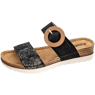 Fischer Markenschuh Fischer dam Ina platt tofflor, svart, 39 EU, svart, 39 EU Fischer Markenschuh Fischer dam Ina platt tofflor, svart, 39 EU, svart, 39 EU
