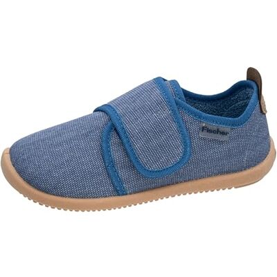 Fischer Markenschuh Barfotastofflor – i enfärgad blå Fischer Markenschuh Barfotastofflor – i enfärgad blå