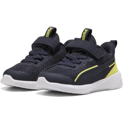 PUMA Unisex Baby Flyer 3 Ac+ Inf Sneaker, Ny marinblå Lemon Sherbert vit, 20 EU PUMA Unisex Baby Flyer 3 Ac+ Inf Sneaker, Ny marinblå Lemon Sherbert vit, 20 EU