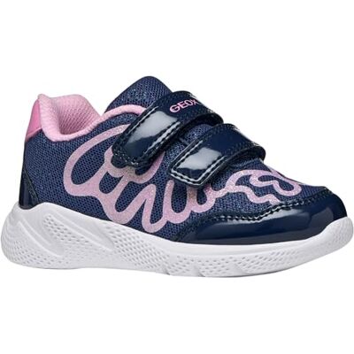 Geox Pojkar flickor B SPRINTYE Girl A sneakers, blå/rosa, 27 EU Geox Pojkar flickor B SPRINTYE Girl A sneakers, blå/rosa, 27 EU