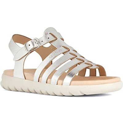 Geox J SOLEIMA Gir Sandal, Silver, 33 EU, silver, 33 EU Geox J SOLEIMA Gir Sandal, Silver, 33 EU, silver, 33 EU