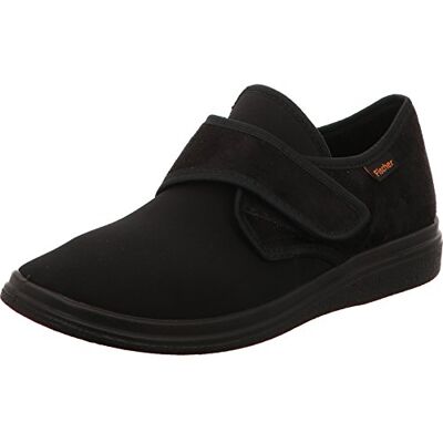 Fischer Markenschuh Fischer bekväma unisex vuxna platta tofflor, Svart svart 222-40 EU Weit Fischer Markenschuh Fischer bekväma unisex vuxna platta tofflor, Svart svart 222-40 EU Weit