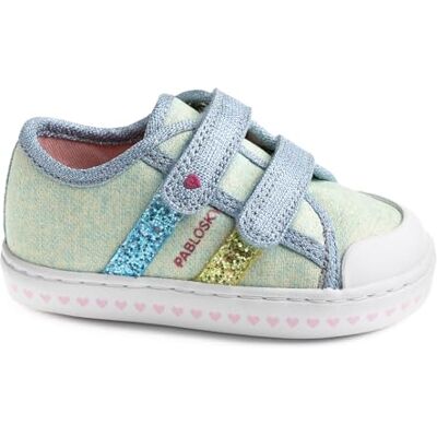 Pablosky Canvas 980590, sneakers, grön, 25 EU/bred Pablosky Canvas 980590, sneakers, grön, 25 EU/bred