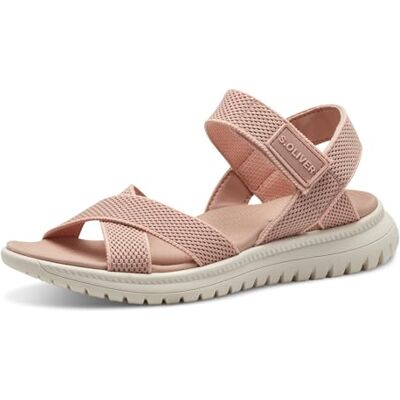 s.Oliver Damer 5-28601-44 platta sandaler, Gammal ros, 40 EU s.Oliver Damer 5-28601-44 platta sandaler, Gammal ros, 40 EU