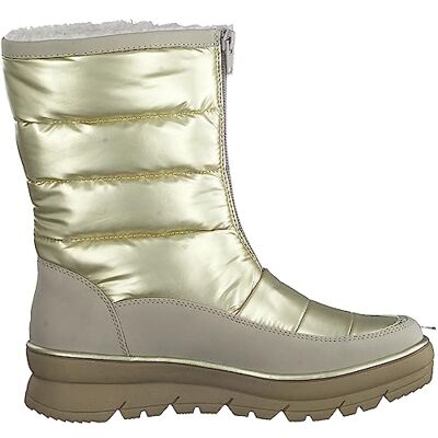 Jana Softline 8-26476-41, bekväm multibred, bekväm sko, vattenavvisande, halkfri, varm, fodrad, fashionabel känga med dragkedja fram, Guldkam, 39 EU Weit Jana Softline 8-26476-41, bekväm multibred, bekväm sko, vattenavvisande, halkfri, varm, fodrad, fashionabel känga med dragkedja fram, Guldkam, 39 EU Weit