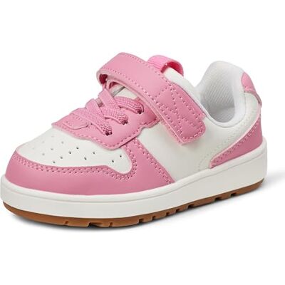 Amazon Essentials unisex-barn Aeuc19652Low Top Hook & Loop sneakers, Rosa/vit, 3 US Little Kid Amazon Essentials unisex-barn Aeuc19652Low Top Hook & Loop sneakers, Rosa/vit, 3 US Little Kid