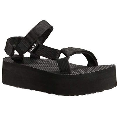 Teva Damer W original universal platt form platåsandaler, svart, 40 EU Teva Damer W original universal platt form platåsandaler, svart, 40 EU