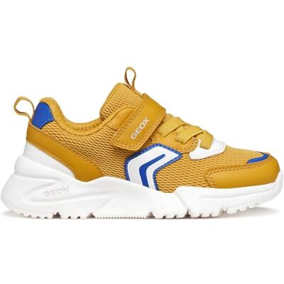 Geox J Loftus Boy B sneakers, Ochre/Vit, 34 EU Geox J Loftus Boy B sneakers, Ochre/Vit, 34 EU