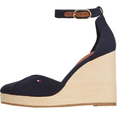 Tommy Hilfiger Flag High Wedge Espad Closed Toe Fw0fw08494, Espadrillas kilklack dam, Rymdblå, 36 EU Tommy Hilfiger Flag High Wedge Espad Closed Toe Fw0fw08494, Espadrillas kilklack dam, Rymdblå, 36 EU