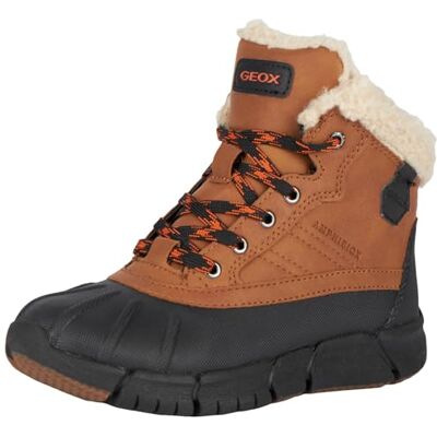 Geox Jungen J Flexyper Boy B ABX ankelstövel, Konjak svart, 1.5 UK Geox Jungen J Flexyper Boy B ABX ankelstövel, Konjak svart, 1.5 UK