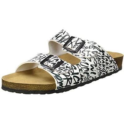 DOGO Herr Simon Slide Sandal, flerfärgad, 10 UK DOGO Herr Simon Slide Sandal, flerfärgad, 10 UK