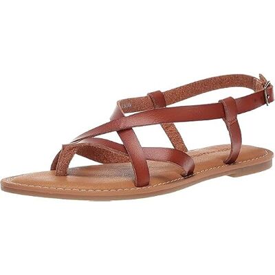 Amazon Essentials dam casual strappy sandal, solbränd, 38.5 EU Bred Amazon Essentials dam casual strappy sandal, solbränd, 38.5 EU Bred