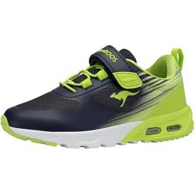 KangaROOS KX-Tempo EV sneakers, dk marinblå/lime, 25 EU, Dk marinblå lime, 25 EU KangaROOS KX-Tempo EV sneakers, dk marinblå/lime, 25 EU, Dk marinblå lime, 25 EU