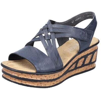 Rieker Damer 68179 sandal, blå, 40 EU Rieker Damer 68179 sandal, blå, 40 EU