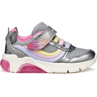 Geox J FADINLIGHT Girl sneakers, silverfärgad, 31 EU, Silver flerfärgad, 31 EU Geox J FADINLIGHT Girl sneakers, silverfärgad, 31 EU, Silver flerfärgad, 31 EU