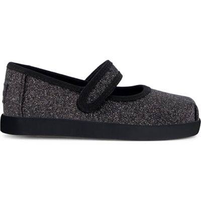 TOMS Ungdomsflickor Nora Mary Jane klänning avslappnad, svart iriserande glimmer, 1 UK, Svart iriserande glimmer, 34 EU TOMS Ungdomsflickor Nora Mary Jane klänning avslappnad, svart iriserande glimmer, 1 UK, Svart iriserande glimmer, 34 EU