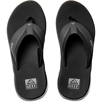 REEF Ankare sandal för män, Svart Svart/silver 46 EU REEF Ankare sandal för män, Svart Svart/silver 46 EU