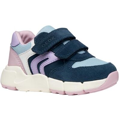 Geox Baby flicka B FLEXYPER MINI Girl sneakers, marinblå/LT Lilac, 20 EU Geox Baby flicka B FLEXYPER MINI Girl sneakers, marinblå/LT Lilac, 20 EU