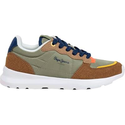 Pepe Jeans Teagan BASS B Sneak, Grön (mörk olivgrön), 2,5 UK Pepe Jeans Teagan BASS B Sneak, Grön (mörk olivgrön), 2,5 UK