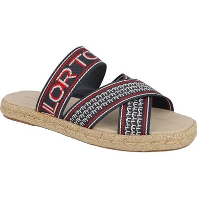 TOM TAILOR Damer 5397804 platt tofflor, Marinblå vit röd, 40 EU TOM TAILOR Damer 5397804 platt tofflor, Marinblå vit röd, 40 EU