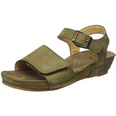 CA'SHOTT A/S dam Casava Buckle Nubuck sandal, OLIV, 40 EU CA'SHOTT A/S dam Casava Buckle Nubuck sandal, OLIV, 40 EU