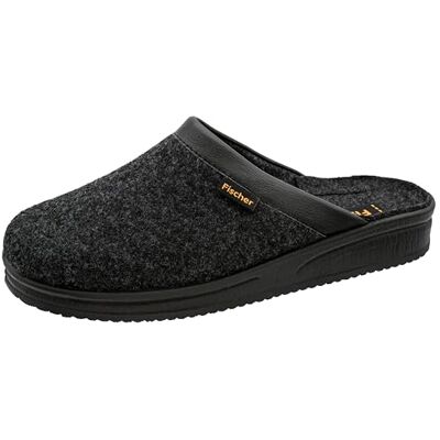 Fischer Markenschuh Fischer män Andy tofflor, Svart antracit 205-40 EU Fischer Markenschuh Fischer män Andy tofflor, Svart antracit 205-40 EU