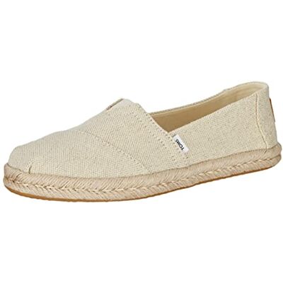 TOMS Alpargata rep för kvinnor klassisk loafer platt, Naturlig solbränna, 36 EU TOMS Alpargata rep för kvinnor klassisk loafer platt, Naturlig solbränna, 36 EU